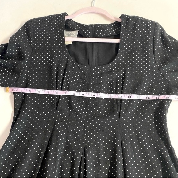 Vintage Rabbit Designs Black white polka dot jumpsuit romper.Size 12 - Picture 4 of 7